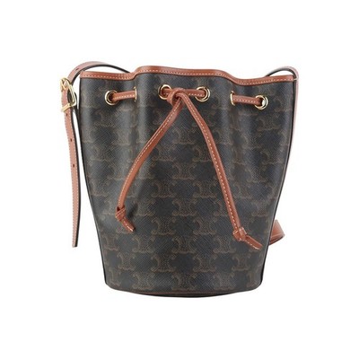 Celine Triomphe Bucket Bag mit Kordelzug klein 36601 151808400 [U]