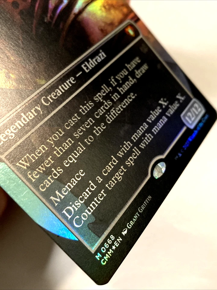 MTG Kozilek, the Great Distortion (Borderless Foil) Commander Masters 668 LP - Image 2 of 4