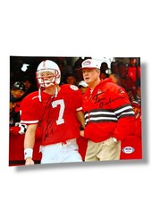 Tom Osborne & Scott Frost Nebraska Cornhusker Football 8x10 Certified