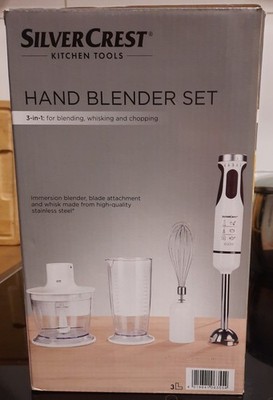Stabmixer-Set. Silvercrest 3-in-1 Hand Blender Set NEU !!! Weiß 