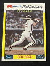 1982 Topps Kmart 20th Anniversary AL & NL MVP's #44 Pete Rose