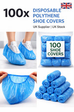 Waterproof Blue Shoe Covers Non Slip Reusable and Disposable Overshoes