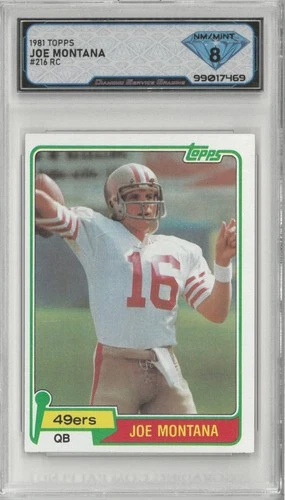 1981 Topps JOE MONTANA #216 Rc 💎 DSG 8 NM/Mint