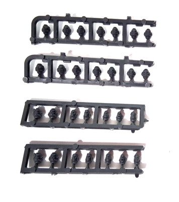 40k Black Templars Sword Brethren Head Bits x28