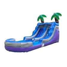 POP JUMP Tropical 27' Waterslide with Pool