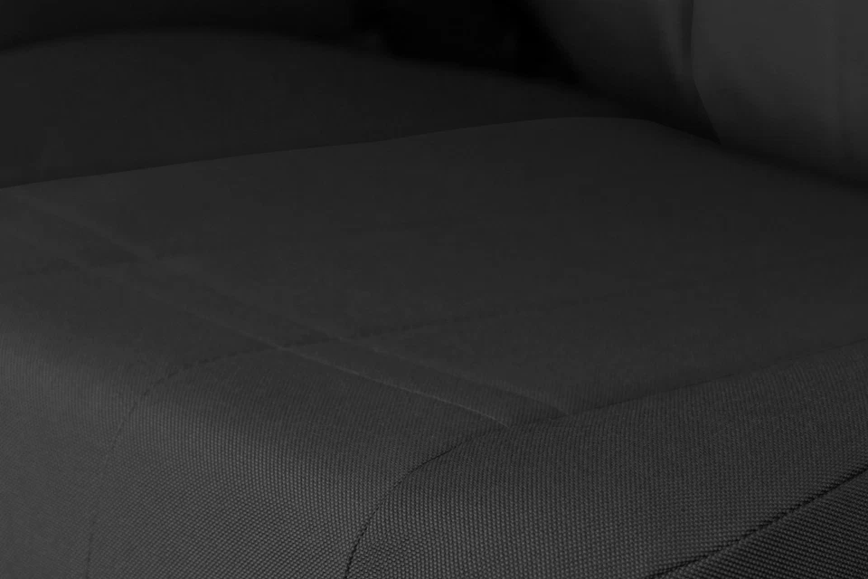 For Ford Expedition 07-10 Cordura 1st Row Black & Black Custom Seat Covers Foto 2 de 3