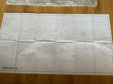supermarine Spitfire Mk IX scale model 1 &2 sheets plan by B Taylor