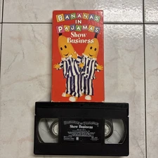 Bananas In Pajamas - Show Business  VHS Tape 1996 Children's Cartoon Show Rare