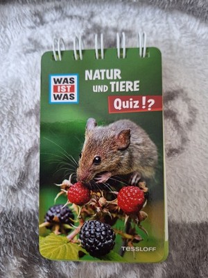 WAS IST WAS Quiz Natur und Tiere über 100 Fragen Lernspiel Ferien Urlaub Neu 