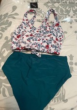 Zaful two piece high waisted swim suite size L