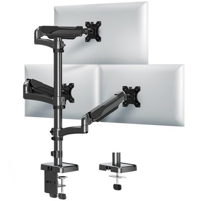 Triple Monitor Mount Fits Max 32 Inch Screen, Holds 4.4-17.6lbs, 3 Monitors D...