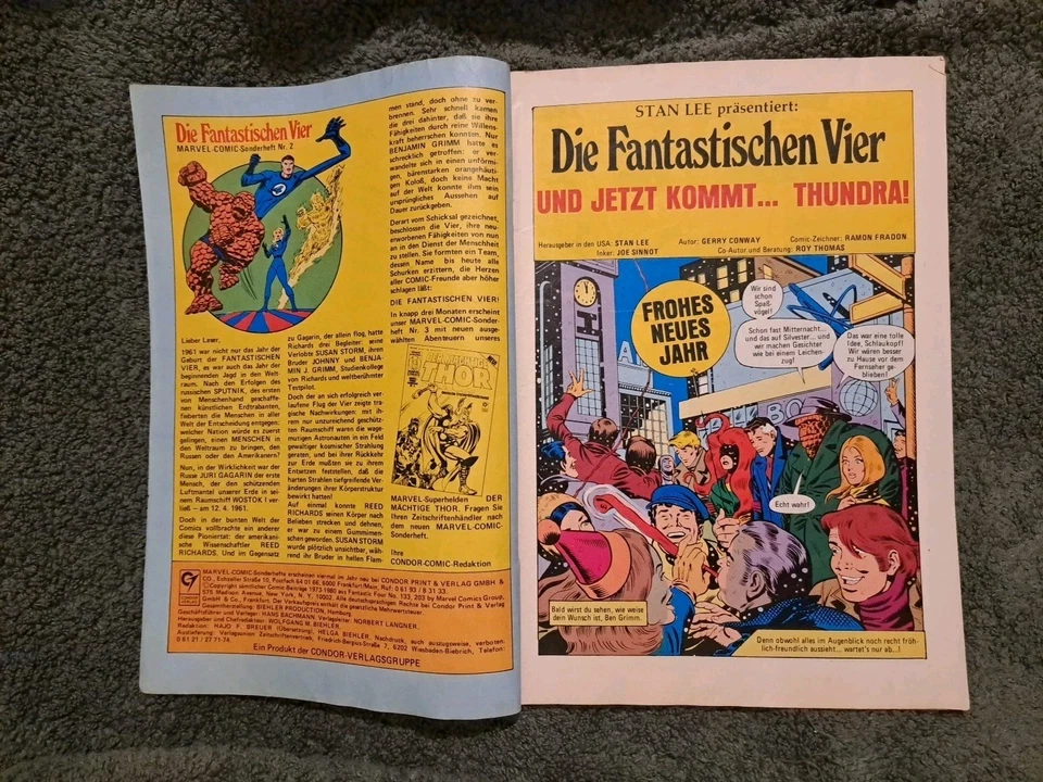 Marvel-Comic Sonderheft 2 ☆ Die Fantastischen Vier ☆ ERSTVERÖFFENTLICHUNG 1980 - Bild 2 von 3
