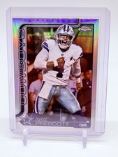 2025 Topps Chrome Football Dak Prescott #79 Silver Refractor Holo Dallas Cowboys