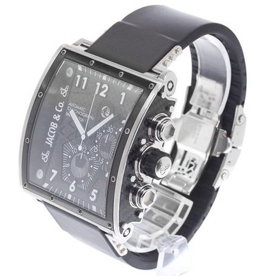 Jacob & Co. Epic I 46mm SS Black Dial Automatic Watch #C3953