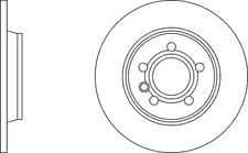 Solid Brake Discs and Pads Rear Proformer PBD8190+PBP7571 fits TRANSPORTER