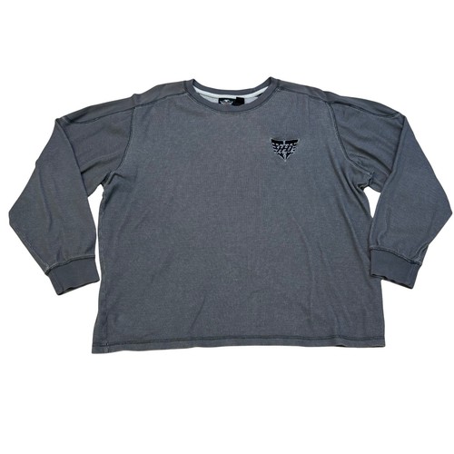 Harley Davidson XL Thermal Tee Long Sleeve Genuine MotorClothes Grey Embroidered
