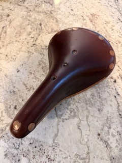 Brooks England B17 Special Bicycle Saddle Seat; brown leather copper rivets