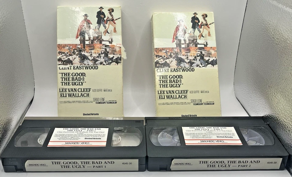 The Good, the Bad and the Ugly Parts 1 & 2 1966 1981 VHS Rare! Only One on Ebay! - Image 3 of 4