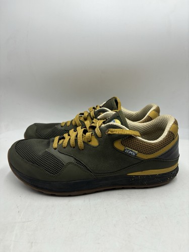 Lems Trailhead Shoes Mens Size 12 D Green Mustard Minimalist Hiking Trail Shoes