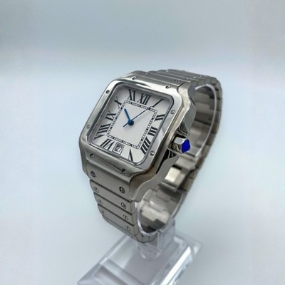 Automatic NH35 Square Watch | Sapphire | Roman Dial | Stainless Steel 38mm