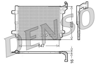 DENSO DCN32062 Kondensator, Klimaanlage für VW
