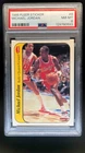 1986-87 Fleer Michael Jordan Stickers Rookie RC #8 Bulls PSA 8