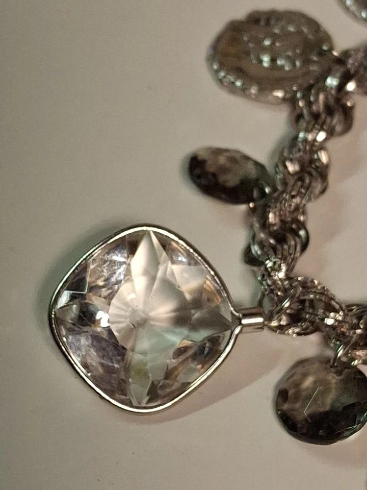 Pulsera Vintage ACCESSOCRAFT NYC Gruesa Dije Boho Retro Firmada Foto 4 de 4