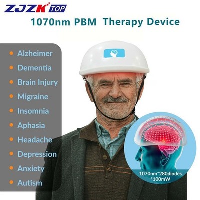 1070nm LED Light Therapy Helmet Infrared Neuro Cap Brain Therapy 280 Diodes