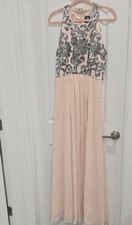 Vince Camuto Sleeveless Evening Gown with Sequined Bodice