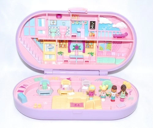 Polly Pocket 1992 Stampin School Playset Bluebird 4 Dolls Sealed Ink Pad