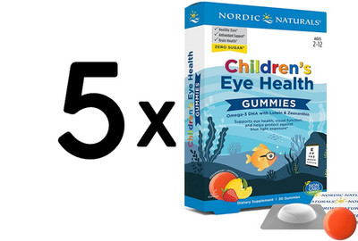 5 x Nordic Naturals Children s Eye Health, Strawberry Lemonade (933,27 EUR/kg)
