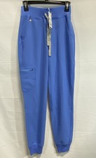 Figs NWT Ceil Blue High Waisted Zamora Jogger Scrub Pants Women's XXS
