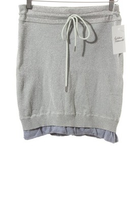 ACNE STUDIOS Minirock Damen Rock Gr. DE 34 silberfarben Casual-Look