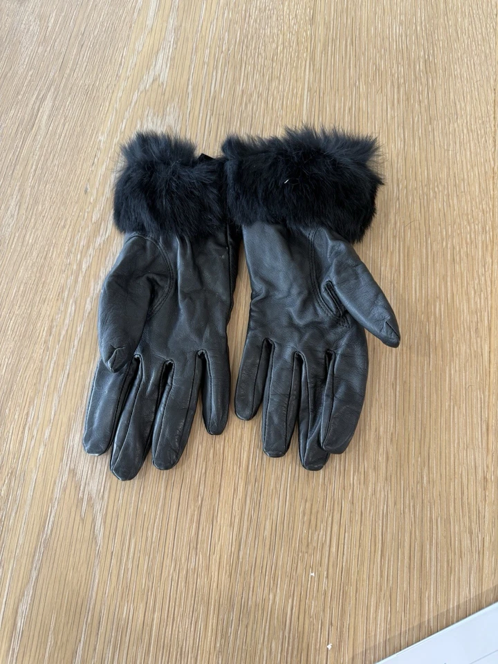 Wilson’s Wilsons Luvas de Couro Pretas Femininas Extra Grande Pele Sintética Inverno - Imagem 2 de 4