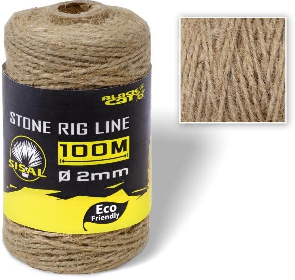 Black Cat Stone Rig Line Schnur 100M Seil Steinmontage 2Mm Waller Wels Stein-image