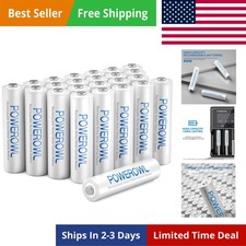 AAA Rechargeable Batteries 24 Pack, High Capacity Rechargeable AAA Batteries ...