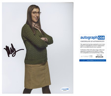 Mayim Bialik Signed THE BIG BANG THEORY Amy Farrah Fowler 8x10 Photo ACOA A