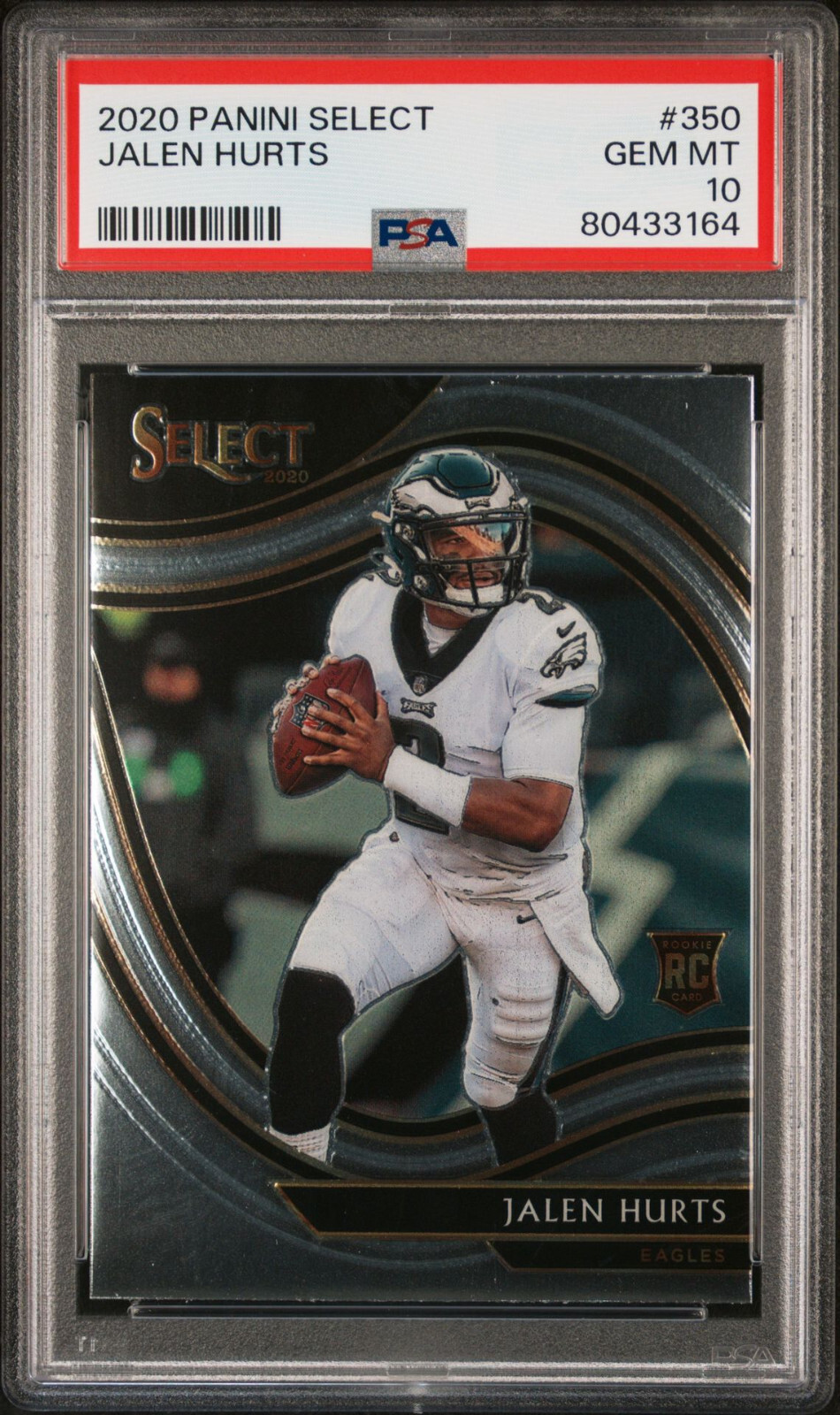 2020 Panini Select #350 JALEN HURTS Field Level Rookie PSA 10 GEM MINT