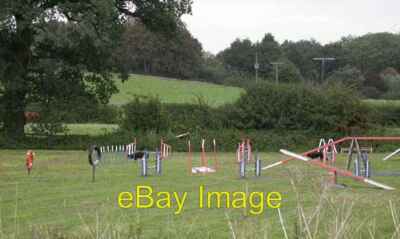 Photo 6x4 Dog Training Area Moulton/SP7866 Two sheep dogs can be seen. T c2006