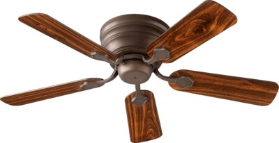 Quorum 75445-86-44'' Oiled Bronze w Reversible Oiled Bronze & Walnut Blade-Hugger