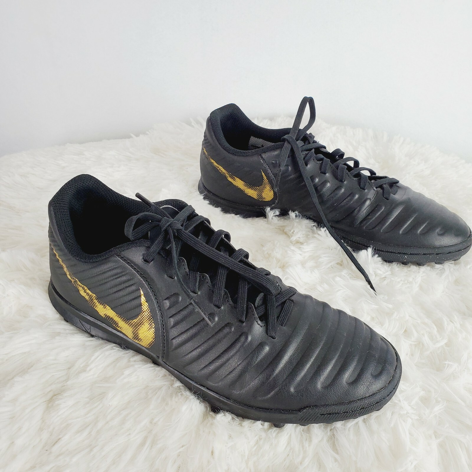 Size 8.5 - Nike Tiempo Legend 7 Club TF Black Gold for sale online | eBay