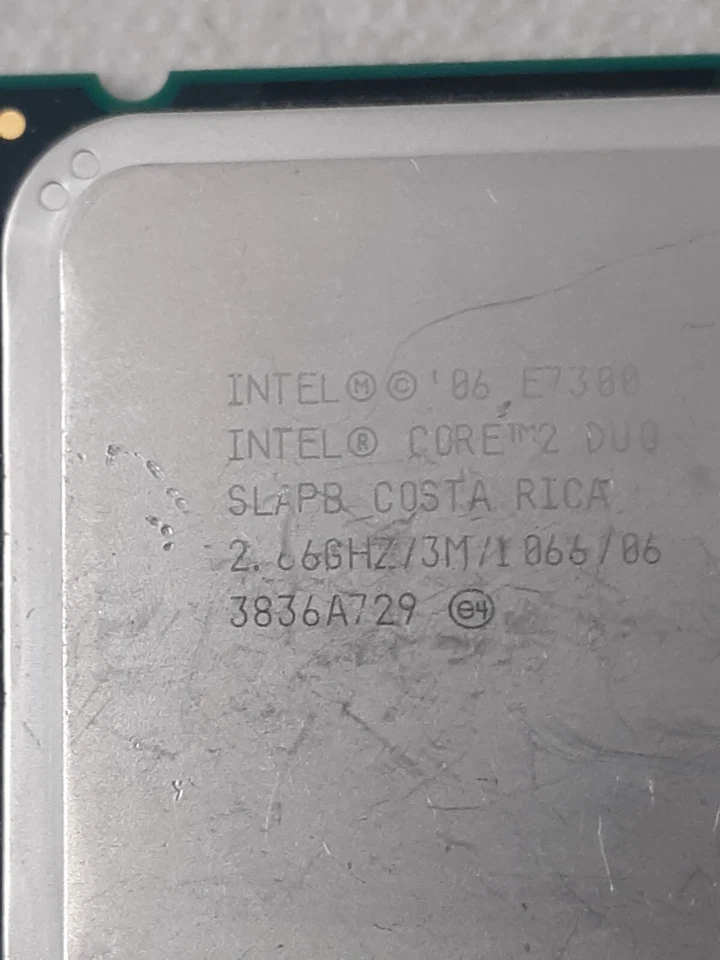 5 LOT SLAPB Intel Core 2 Duo E7300 2.66GHz 3M 1066MHz LGA775 Desktop Processors - Image 2 of 4