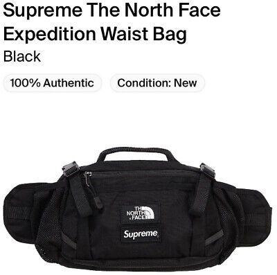 Supreme X The North face Expedition Waist Bag! Black!!!BNWT!!FW18!!Super  Rare!