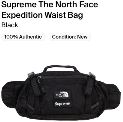 Supreme X The North Waist Bag! Black!!!BNWT!!FW18!!Super Rare! | eBay