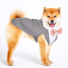 Dog Tuxedo and Bandana Set Dogs Formal Tuxedo PET Wedding Party Suit Wedding ...