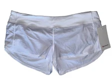 NWT🍋LULULEMON🍋SIZE 14🍋SPEED UP LR LINED 2.5”🍋WHITE🍋AUTHENTIC🍋SUMMER CHIC🍋