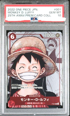 PSA 10 One Piece Card Game Luffy 25th Anniversary Premium PSA 10 One Piece Card Game Luffy 25th Anniversary Premium