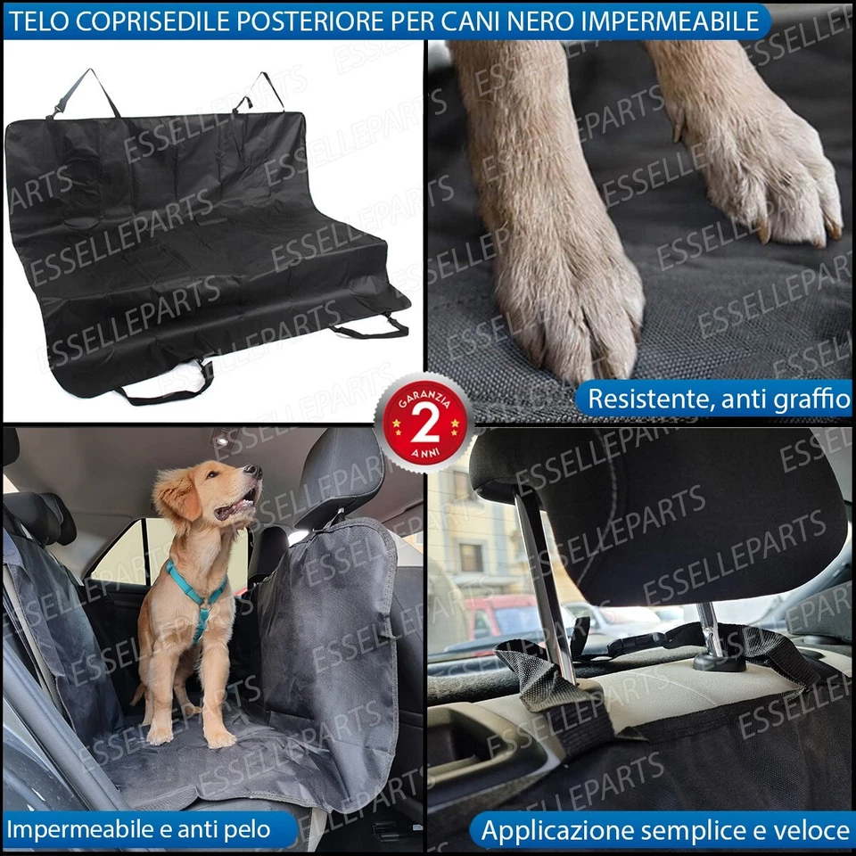 TELO COPRI SEDIOLINO SEDIOLINI POSTERIORE PER EVO 7 CANE IMPERMEABILE - Immagine 2 di 4