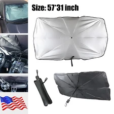 Car Front Window Sun Shade Visor Cover Foldable Windshield Sunshade UV Umbrella