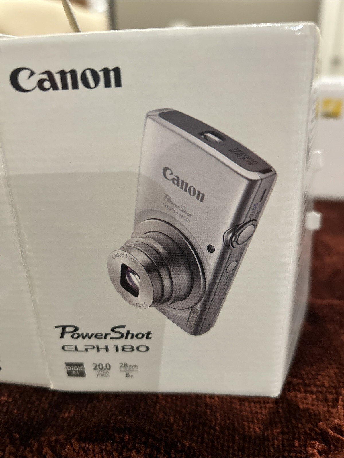 Canon PowerShot ELPH 180 20MP Digital Camera Silver Works Great eBay